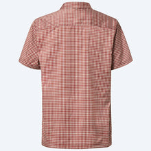 Load image into Gallery viewer, Costa Hybrid Tech Button Down Plaid Lava Red
