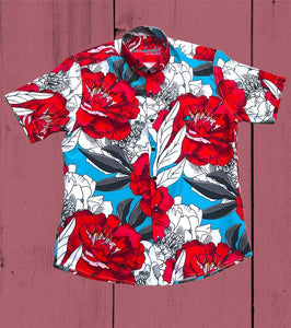 Sambarlot Red Flower  Shirt