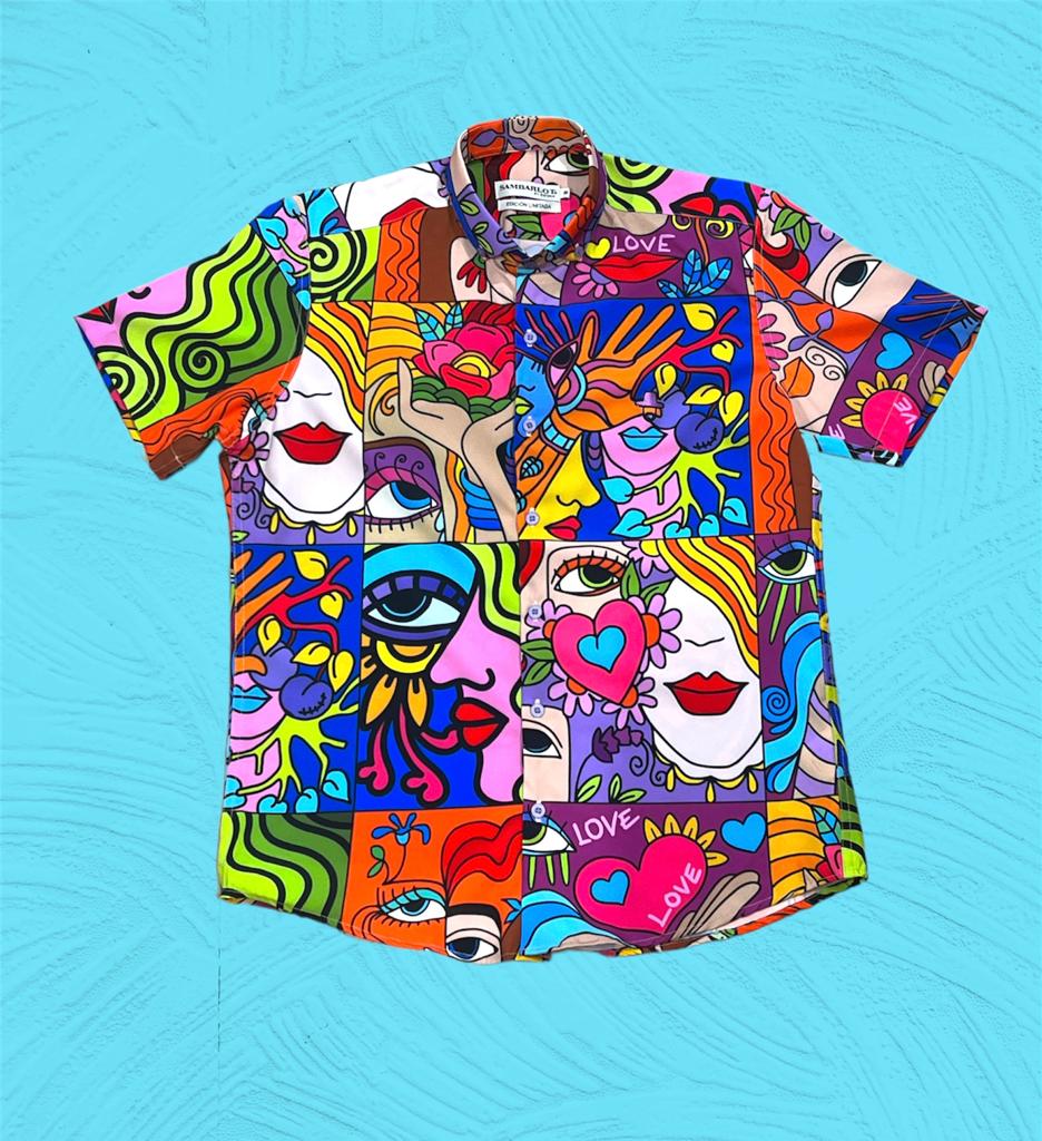 Sambarlot Limited Edition Shirt With Colorful Faces